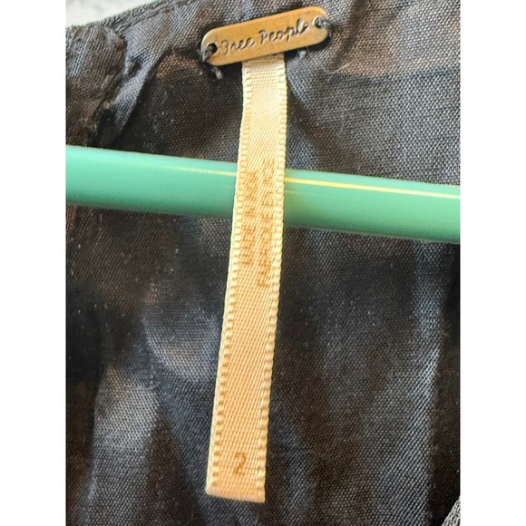 Free People SOHO Black Mini Dress Studded Sleeveless Casual Party Dress sz 2 - Picture 4 of 6